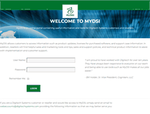 Tablet Screenshot of mydsi.digitechsystems.com
